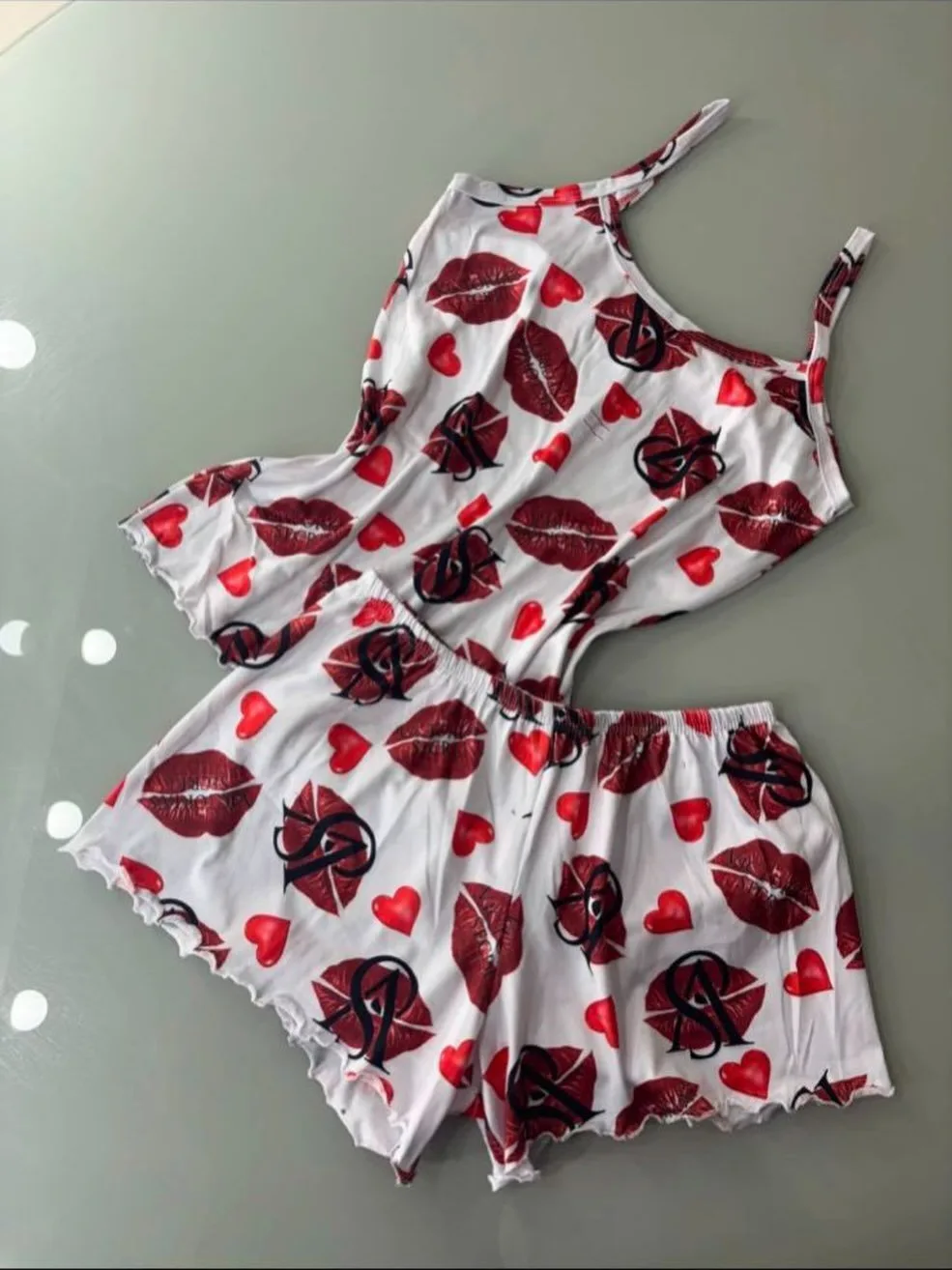 Short doll beijos e corações